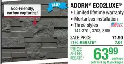 Menards ADORN ECO2LUXE offer