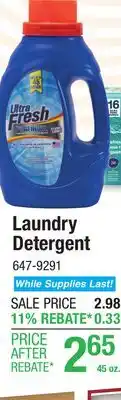 Menards Laundry Detergent offer