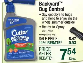 Menards Backyard Bug Control offer