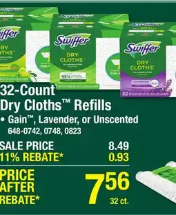 Menards 32-Count Dry Cloths Refills offer