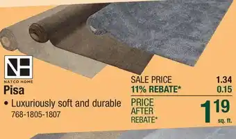 Menards Pisa offer