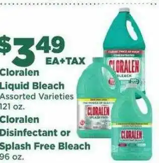 Northgate Market Cloralen Liquid Bleach Cloralen Disinfectant Or Splash Free Bleach offer