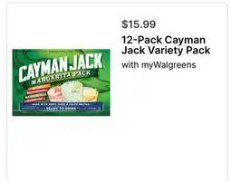 Walgreens 12-Pack Cayman Jack Variety Pack offer