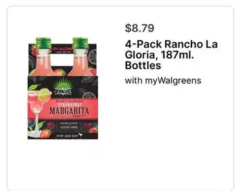 Walgreens 4-Pack Rancho La Gloria,. Bottles offer