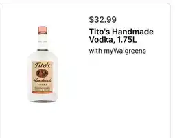 Walgreens Tito's Handmade Vodka offer