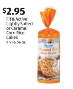 Aldi Fit & Active Lightly Salted or Caramel Corn Rice Cakes offer