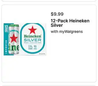 Walgreens 12-Pack Heineken Silver offer