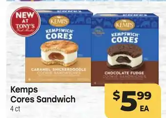Tony’s Fresh Market Kemps Cores offer