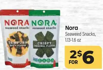 Tony’s Fresh Market Nora Seaweed Snacks offer