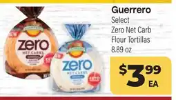 Tony’s Fresh Market Guerrero Select Zero Net Carb Flour Tortillas offer