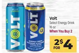 Tony’s Fresh Market Volt Select Energy Drink offer