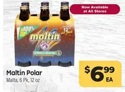 Tony’s Fresh Market Maltín Polar Malta offer