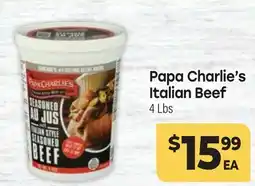 Tony’s Fresh Market Papa Charlie's Italian Beef offer