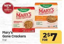 Tony’s Fresh Market Mary's Gone Crackers offer