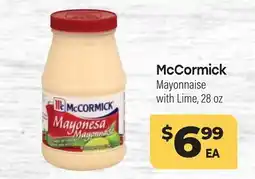Tony’s Fresh Market McCormick Mayonnaise offer