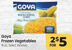 Tony’s Fresh Market Goya Frozen Vegetables offer