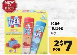 Tony’s Fresh Market Icee Tubes offer
