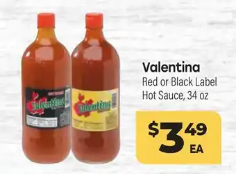 Tony’s Fresh Market Valentina Red or Black Label Hot Sauce offer