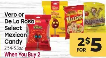 Tony’s Fresh Market Vero or De La Rosa Select Mexican Candy offer