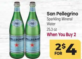 Tony’s Fresh Market San Pellegrino Sparkling Mineral Water offer