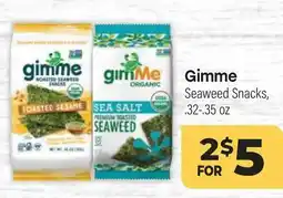 Tony’s Fresh Market Gimme Seaweed Snacks offer