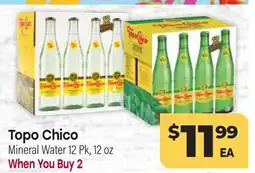 Tony’s Fresh Market Topo Chico Mineral Water offer