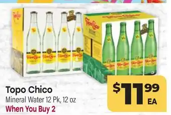 Tony’s Fresh Market Topo Chico Mineral Water offer