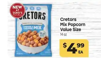 Tony’s Fresh Market Cretors Mix Popcorn Value Size offer