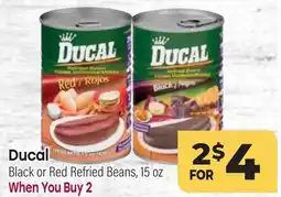 Tony’s Fresh Market Ducal Black or Red Refried Beans offer
