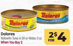 Tony’s Fresh Market Dolores Yellowfin Tuna in Oil or Water offer