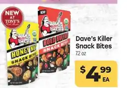 Tony’s Fresh Market Dave's Killer Snack Bites offer