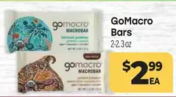 Tony’s Fresh Market GoMacro Bars offer
