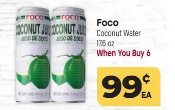 Tony’s Fresh Market Foco Coconut Water offer
