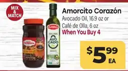Tony’s Fresh Market Amorcito Corazón Avocado Oil, 16.9 oz or Café de Olla, 6 oz offer