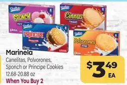 Tony’s Fresh Market Marinela Canelitas, Sponch or Principe Cookies offer