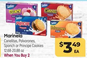 Tony’s Fresh Market Marinela Canelitas, Sponch or Principe Cookies offer