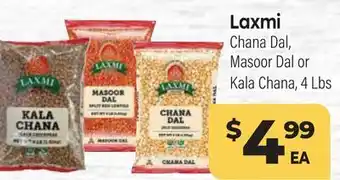 Tony’s Fresh Market Laxmi, Chana Dal, Masoor Dal or Kala Chana offer