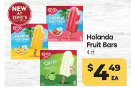 Tony’s Fresh Market Holanda Fruit Bars offer
