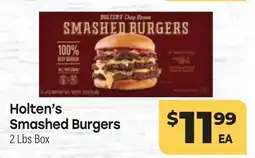 Tony’s Fresh Market Holten's Smashed Burgers offer