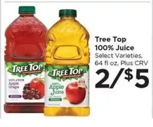 Food 4 Less Tree Top 100% Juice offer