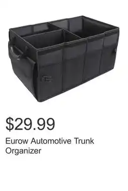 Costco Eurow Automotive Trunk Organizer offer