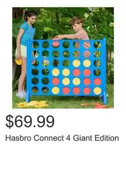 Costco Hasbro Connect 4 Giant Edition offer