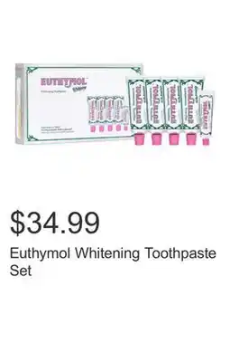Costco Euthymol Whitening Toothpaste Set offer