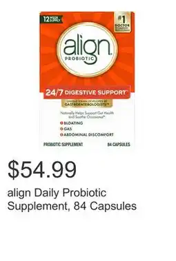 Costco align Daily Probiotic Supplement, 84 Capsules offer
