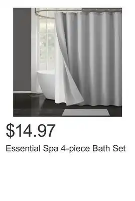 Costco Essential Spa 4-piece Bath Set offer