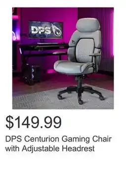 Costco DPS Centurion Gaming Chair with Adjustable Headrest offer
