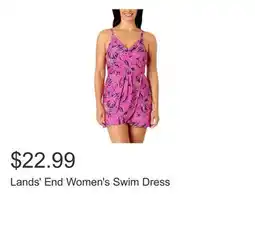 Costco Lands' End Women's Swim Dress offer