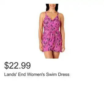 Costco Lands' End Women's Swim Dress offer