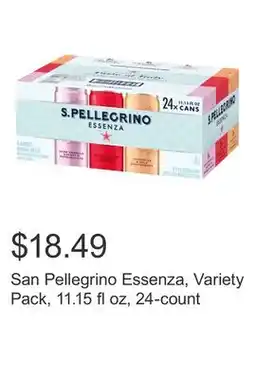 Costco San Pellegrino Essenza, Variety Pack, 11.15 fl oz, 24-count offer