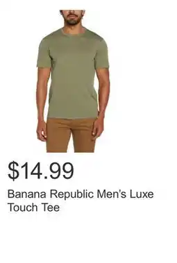 Costco Banana Republic Men's Luxe Touch Tee offer